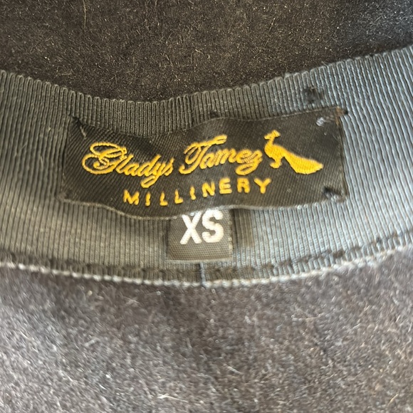 Women's Gladys Tamez Millinery Felt Wide Brim Hat in Black, Size XS - Picture 5 of 6